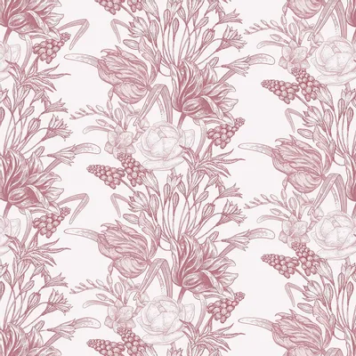 Tapisseries - Papier peint panoramique Muscari - LE PAPIERS DE NINON