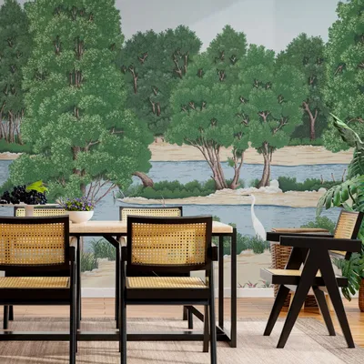 Tapestries - Wild Loire XL panoramic wallpaper - LE PAPIERS DE NINON