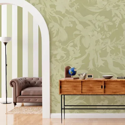Tapisseries - Papier peint à Rayures Majestueuses - argile - LE PAPIERS DE NINON