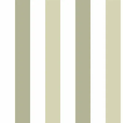 Tapestries - Alternating Stripes Sage Panoramic Wallpaper - LE PAPIERS DE NINON