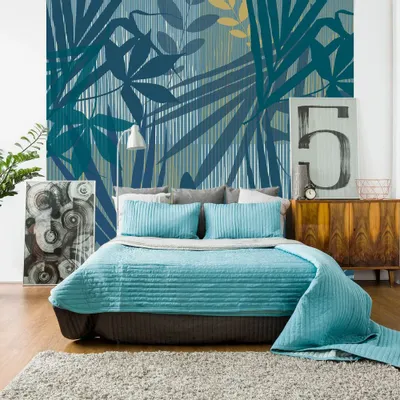 Tapisseries - Papier peint panoramique Blue Mood - LE PAPIERS DE NINON