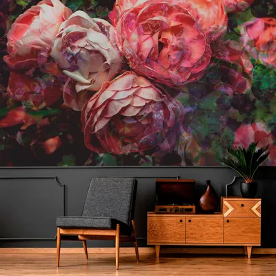 Tapisseries - Papier peint panoramique Roses Antiques - LE PAPIERS DE NINON