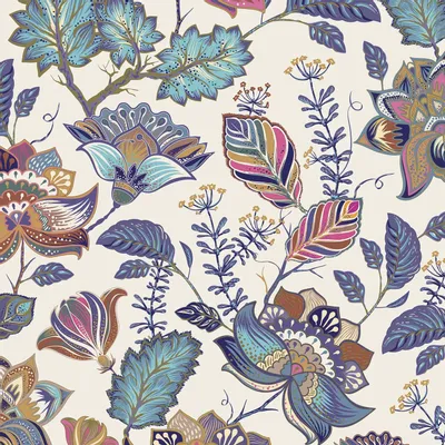 Tapisseries - Papier peint panoramique Indiennes - LE PAPIERS DE NINON