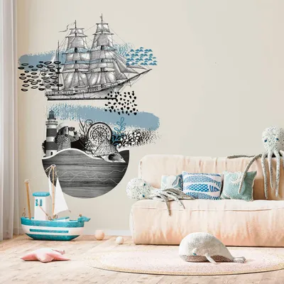 Tapisseries - Papier peint panoramique Matelot - LE PAPIERS DE NINON