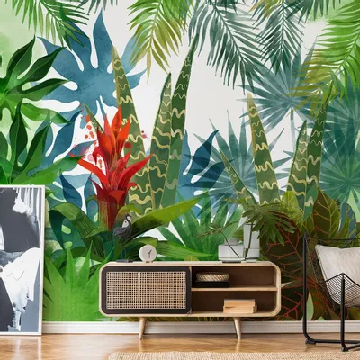 Tapisseries - Papier peint panoramique Petite Jungle - LE PAPIERS DE NINON