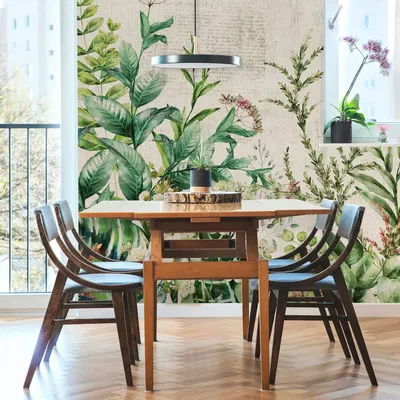 Tapisseries - Papier peint panoramique Herbier Sauvage - LE PAPIERS DE NINON