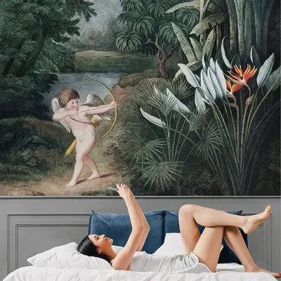 Tapisseries - Papier peint panoramique Cupidon - LE PAPIERS DE NINON