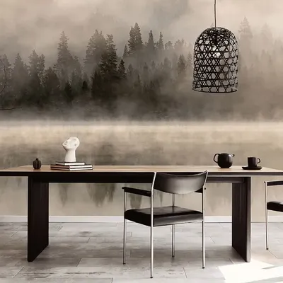 Tapestries - Mistery Lake panoramic wallpaper - LE PAPIERS DE NINON