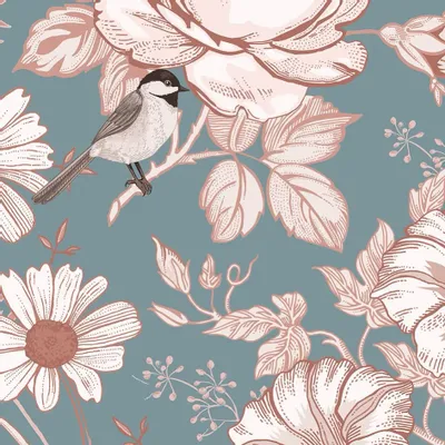 Tapisseries - Papier peint panoramique Amélia - LE PAPIERS DE NINON