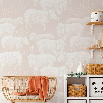 Tapisseries - Papier peint panoramique Bergerie - LE PAPIERS DE NINON