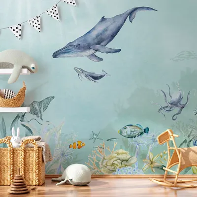 Tapisseries - Papier peint panoramique Océan Enchanté - LE PAPIERS DE NINON