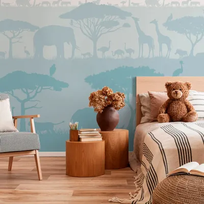 Tapisseries - Papier peint panoramique Savane - LE PAPIERS DE NINON