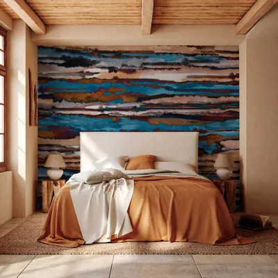 Tapisseries - Papier peint panoramique Shibori - LE PAPIERS DE NINON