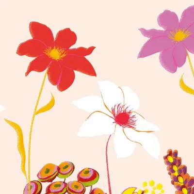 Tapisseries - Papier peint panoramique Jardin d'été - LE PAPIERS DE NINON