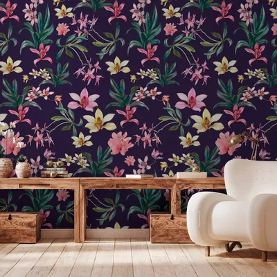 Tapisseries - Papier peint panoramique Denise's flowers - LE PAPIERS DE NINON