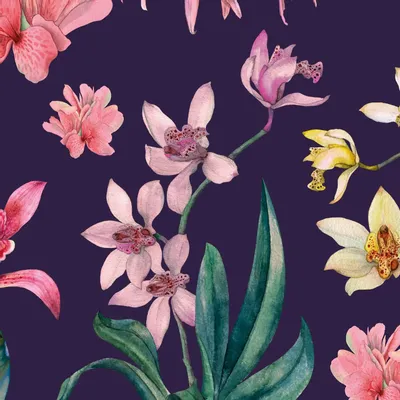 Tapisseries - Papier peint panoramique Denise's flowers - LE PAPIERS DE NINON