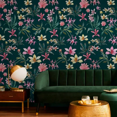 Tapisseries - Papier peint panoramique Denise's flowers - LE PAPIERS DE NINON