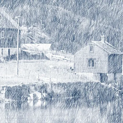 Tapisseries - Papier peint panoramique Norvège marine - LE PAPIERS DE NINON