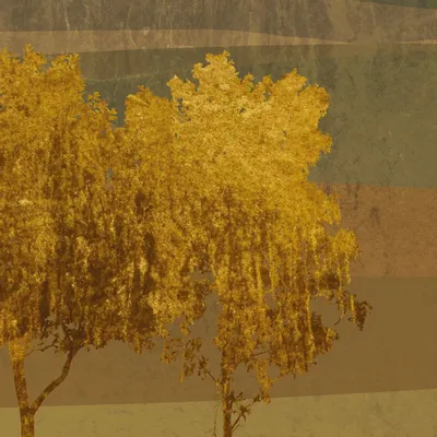 Tapestries - Golden Valleys panoramic wallpaper - LE PAPIERS DE NINON