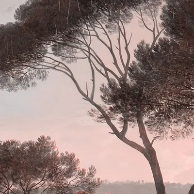 Tapestries - Panoramic Ombrelli Wallpaper - LE PAPIERS DE NINON