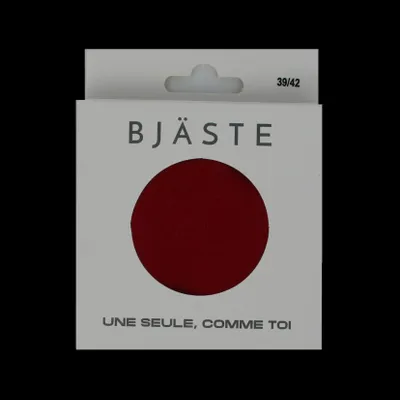 Socks - Bio Cotton Solid Color Single Crew Sock: RED (not pair, only 1 piece) - BJÄSTE