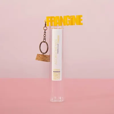 Leather goods - Message keychain — FRANGINE - MAUVAISES GRAINES