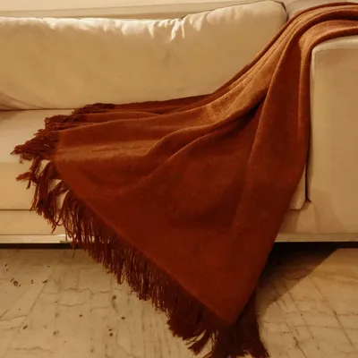 Throw blankets - Cashmere Handwoven Throw : Edgar - PASHMA