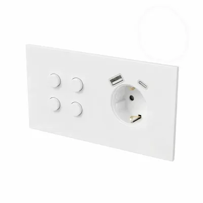 Recessed lighting - LIGHT AND BUTTON | ROUND BUTTON - FEDE