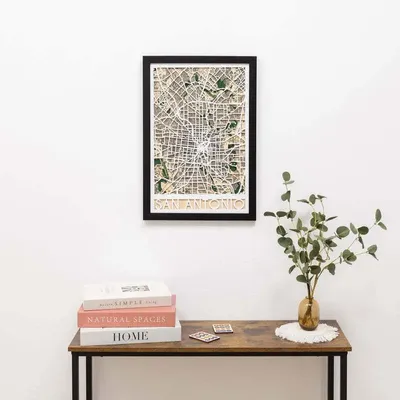 Other wall decoration - 3D City Map 3.0 Philadelphia XL Black Frame - ENJOY THE WOOD