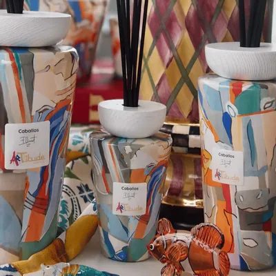 Scent diffusers - Caballos (Lime-Cedarwood-Musk) - Scented Glass Diffuser - 200ml - ARTITUDE HOME