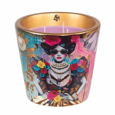 Bougies - FASHION STREET (Citron de Sicile - Rose - Vanille) - Bougie parfumée en céramique - 10 cm - ARTITUDE HOME
