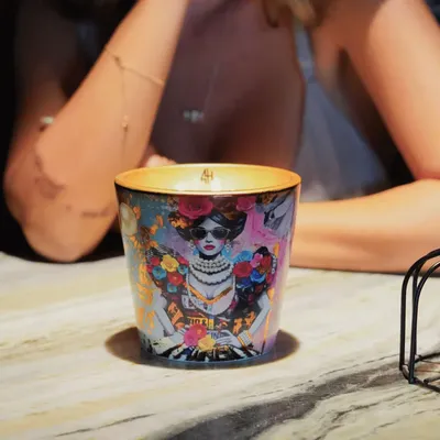 Bougies - FASHION STREET (Citron de Sicile - Rose - Vanille) - Bougie parfumée en céramique - 10 cm - ARTITUDE HOME