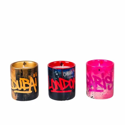 Bougies - Coffret cadeau de bougies en céramique Coolest Cities (lot de 3 x 7,5 cm) - ARTITUDE HOME