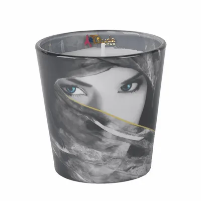 Bougies - Yeux d'Arabie (Rose épicée, Oud, Santal) - Bougie parfumée en verre - 7,5 cm - ARTITUDE HOME