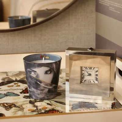 Bougies - Yeux d'Arabie (Rose épicée, Oud, Santal) - Bougie parfumée en verre - 7,5 cm - ARTITUDE HOME