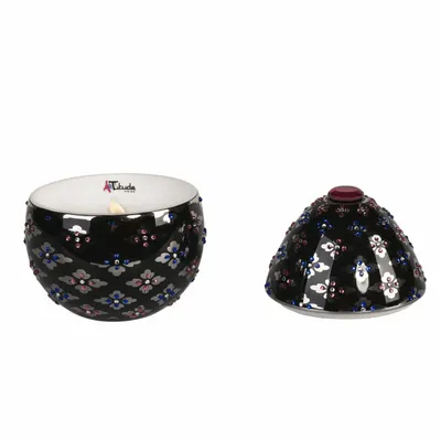 Candles - Noir - Black (Santal Spice-Violet-Leather) - Scented Egg Candle - Small - ARTITUDE HOME