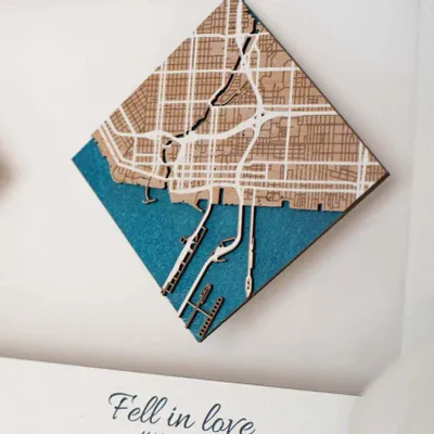 Autres décorations murales - Plan de ville 3D en acrylique 1 XL Blanc - ENJOY THE WOOD