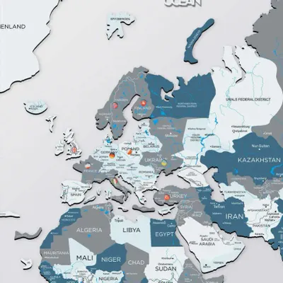 Autres décorations murales - Carte du Monde en Bois 2D Cruise S - ENJOY THE WOOD