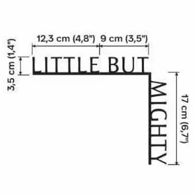 Decorative objects - Wooden Corner Quote little but mighty - ENJOY THE WOOD