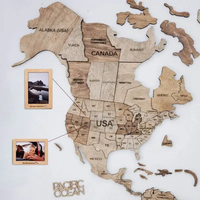 Other wall decoration - 3D Wooden World Map Prime Terra 2XL - ENJOY THE WOOD