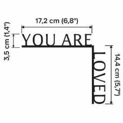 Decorative objects - Wooden Corner Quote you are loved - ENJOY THE WOOD