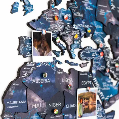 Autres décorations murales - Carte du Monde en Bois 3D Prime Space 2XL - ENJOY THE WOOD