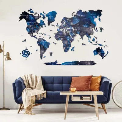 Other wall decoration - 3D Wooden World Map Prime Space 3XL - ENJOY THE WOOD