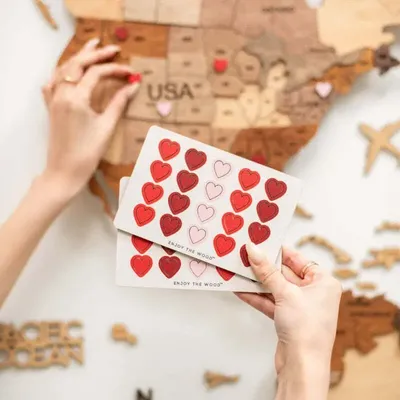 Decorative objects - Wooden Love Pins - ENJOY THE WOOD