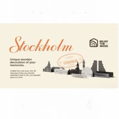 Objets de décoration - Ville Souvenir : Stockholm - ENJOY THE WOOD