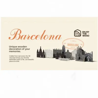 Objets de décoration - Ville Souvenir : Barcelone - ENJOY THE WOOD