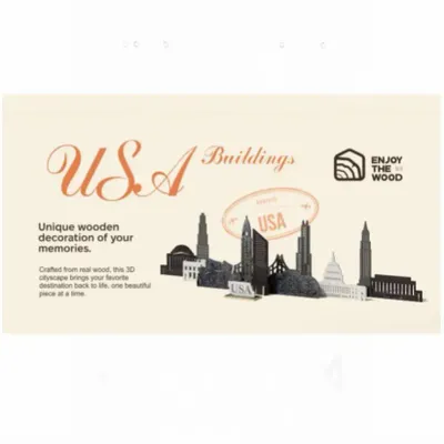 Decorative objects - Memory City: USA Buildings - ENJOY THE WOOD