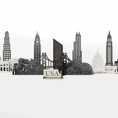 Decorative objects - Memory City: USA Buildings - ENJOY THE WOOD