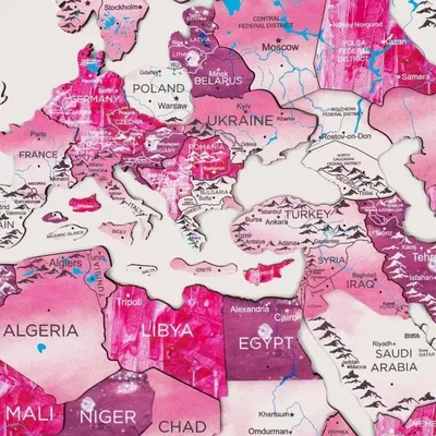 Other wall decoration - 3D Wooden World Map Prime Dream 3XL - ENJOY THE WOOD