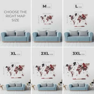 Other wall decoration - 3D Wooden World Map Prime Cliff 2XL - ENJOY THE WOOD